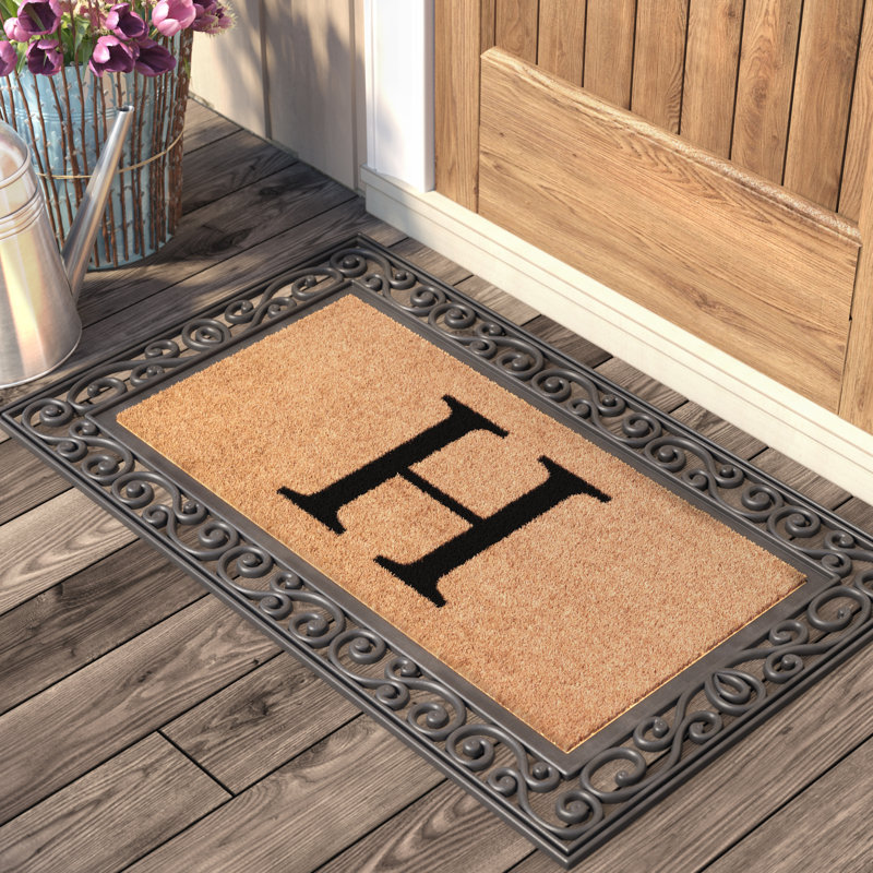 Darby Home Co Allete 36 in. x 24 in. NonSlip Outdoor Door Mat